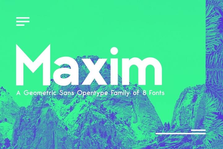 Fuente Maxim Sans